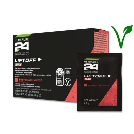 Herbalife LiftOff® Max Herbalife24® boisson énergisante Pamplemousse 10 sachets